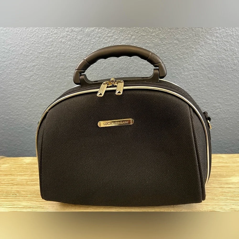 Luca Vergani Black Cosmetic Travel Bag (No Strap)